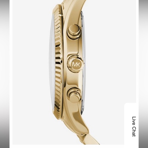 Michael Kors Lexington Gold Tone Watch - Picture 3 of 5